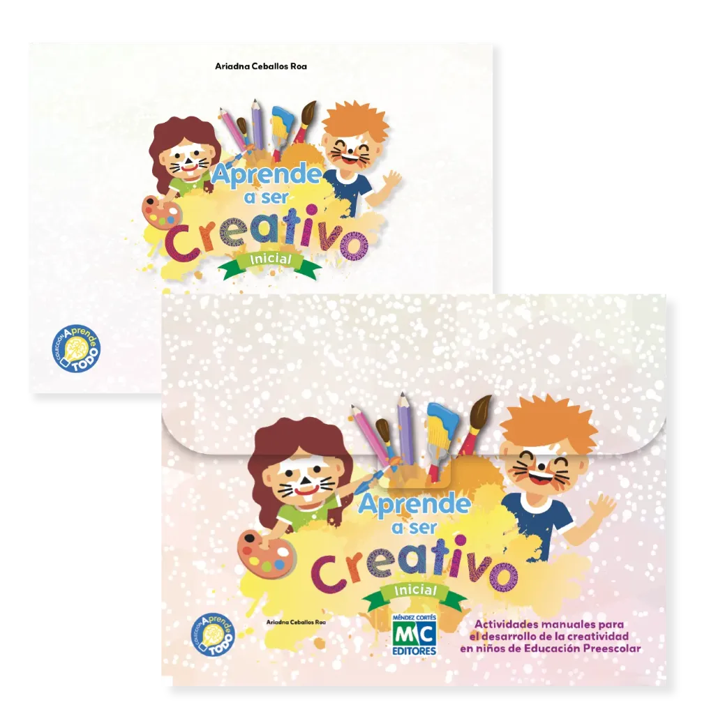 [JGO-MCASCINI-B] Aprende a ser Creativo Inicial (carpeta con laminario + diploma + guía didáctica)